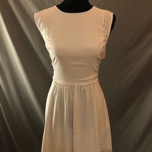 White Maison Jules Fit and Flare Dress